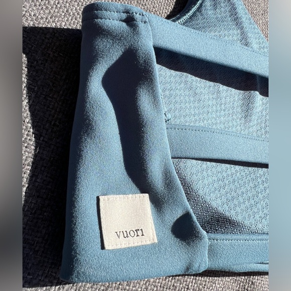 Vuori Yosemite Bra Women's Sports Bra Tidal Blue Teal, Large - Picture 5 of 7